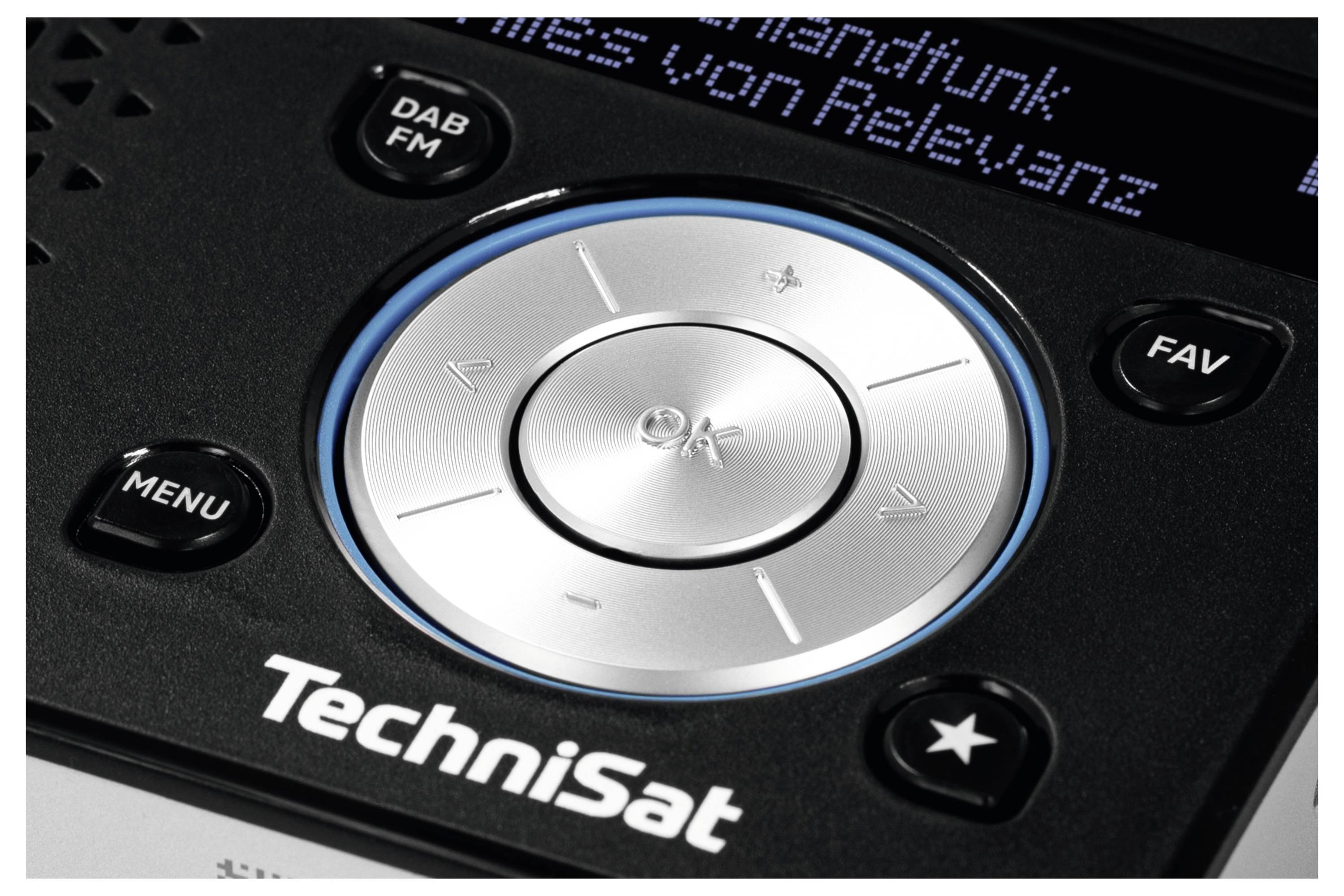 TechniSat DIGITRADIO 1A Akku-Radio DAB+, FM DAB+, UKW wiederaufladbar Schwarz, Silber