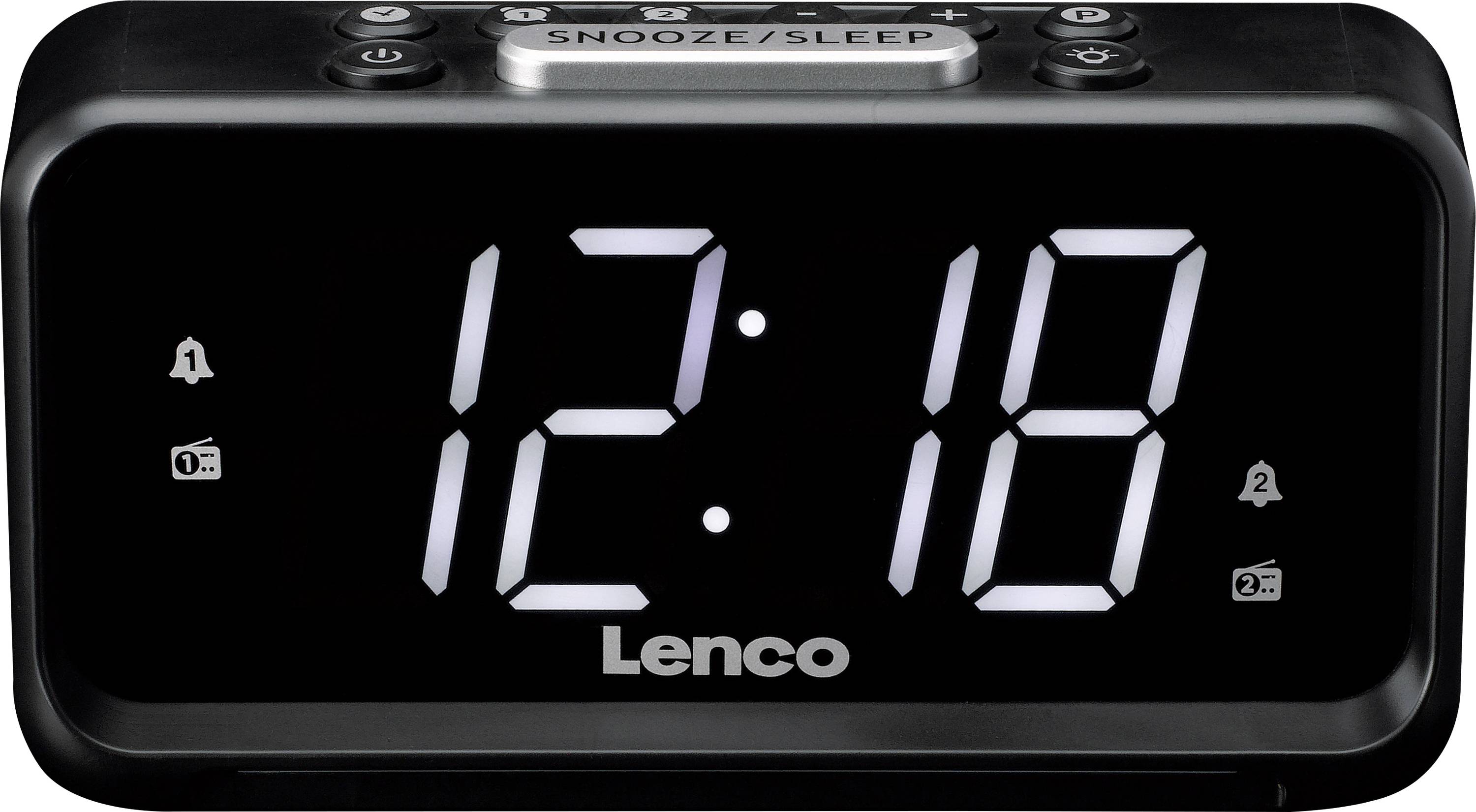 Lenco Tischradio FM, AM UKW, USB Weckfunktion Schwarz