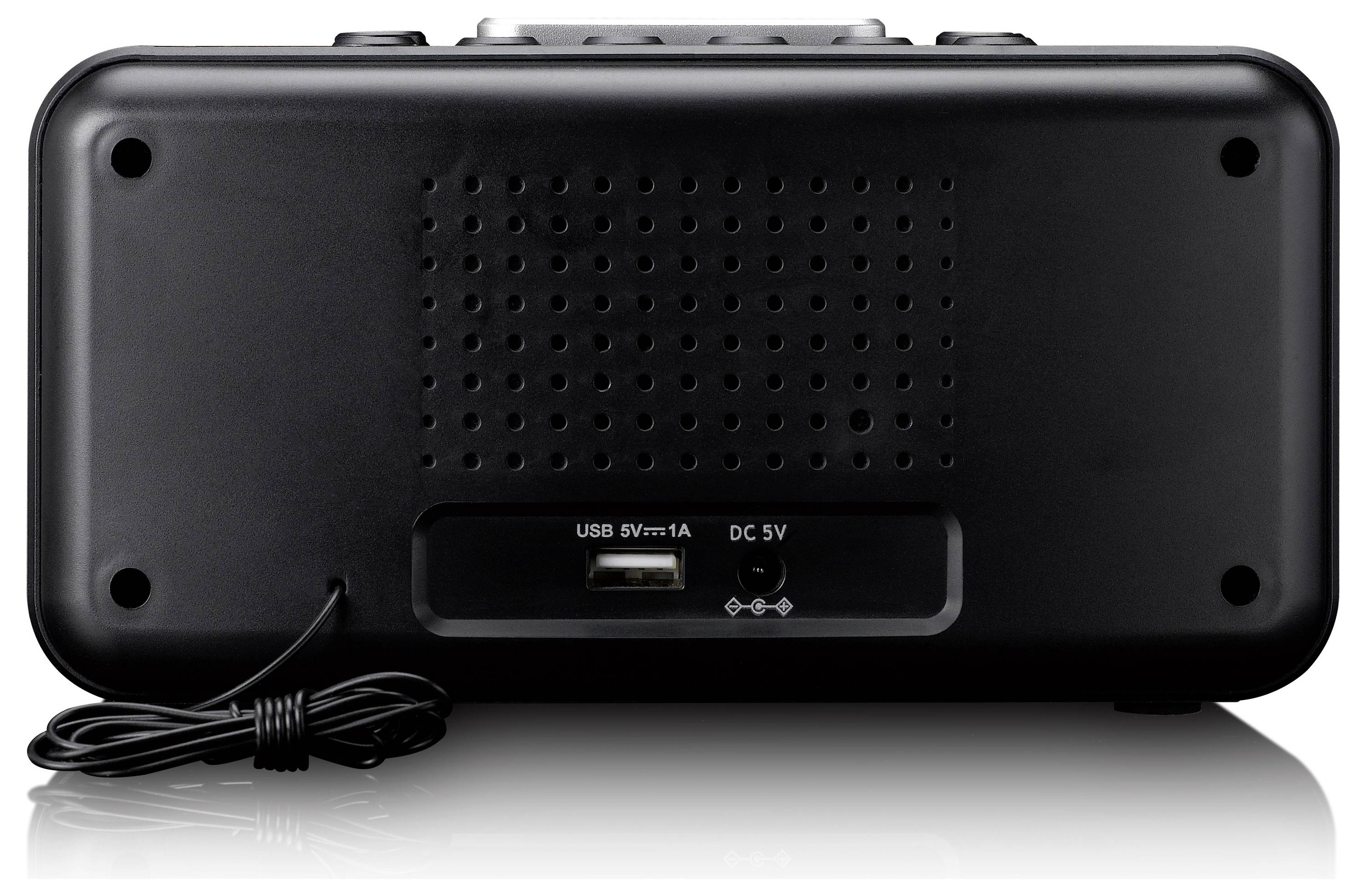 Lenco Tischradio FM, AM UKW, USB Weckfunktion Schwarz