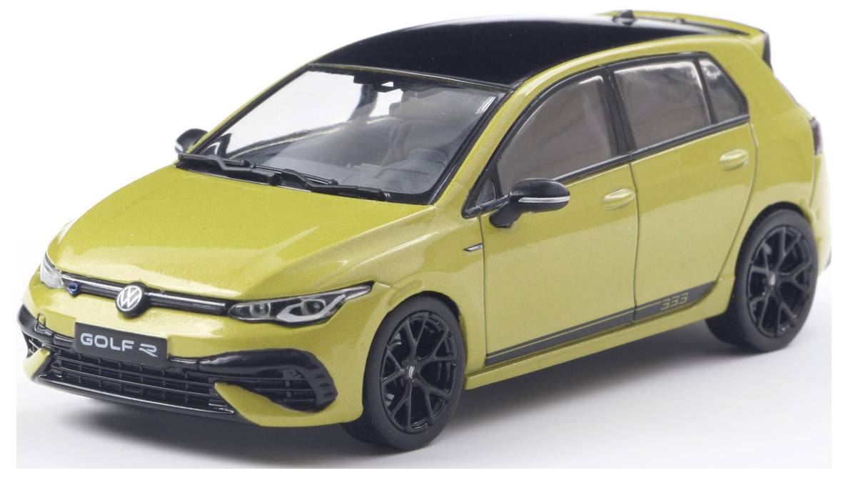 Solido PKW Modell Volkswagen (VW) Golf R 333 lime gelb Fertigmodell PKW Modell