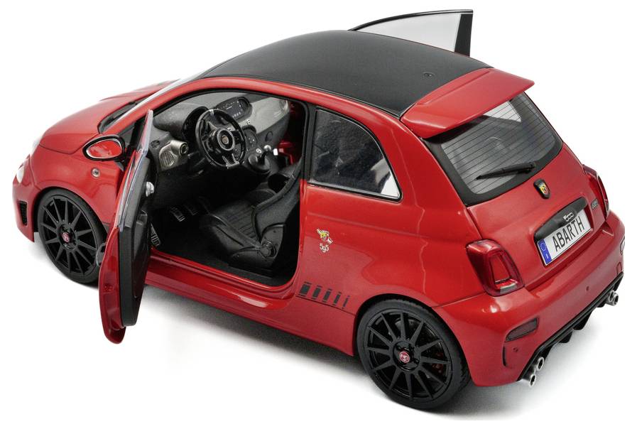 Solido PKW Modell Fiat F595 Abarth Rosso Maranello Fertigmodell PKW Modell