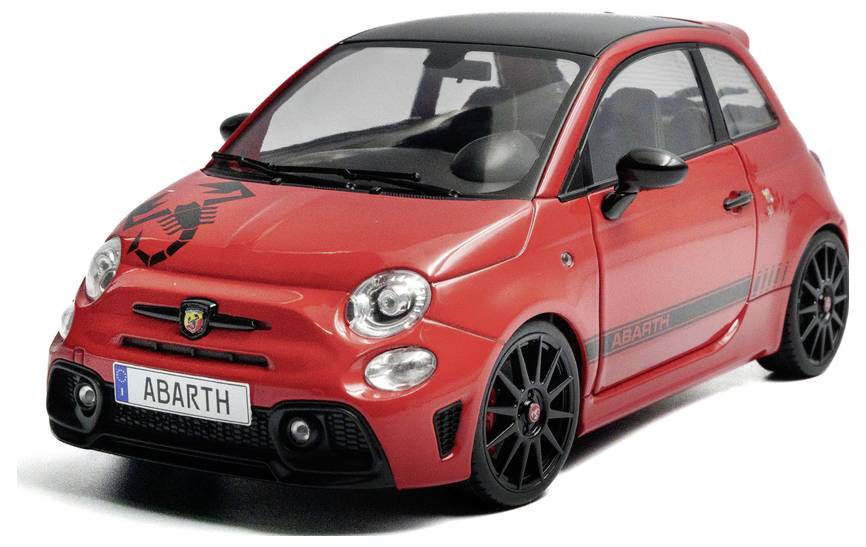 Solido PKW Modell Fiat F595 Abarth Rosso Maranello Fertigmodell PKW Modell