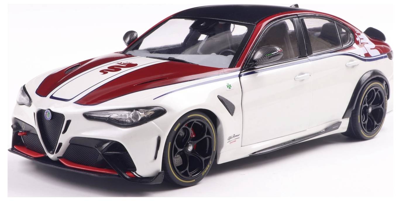 Solido PKW Modell Alfa Romeo Giulia GTA-M weiß Fertigmodell PKW Modell