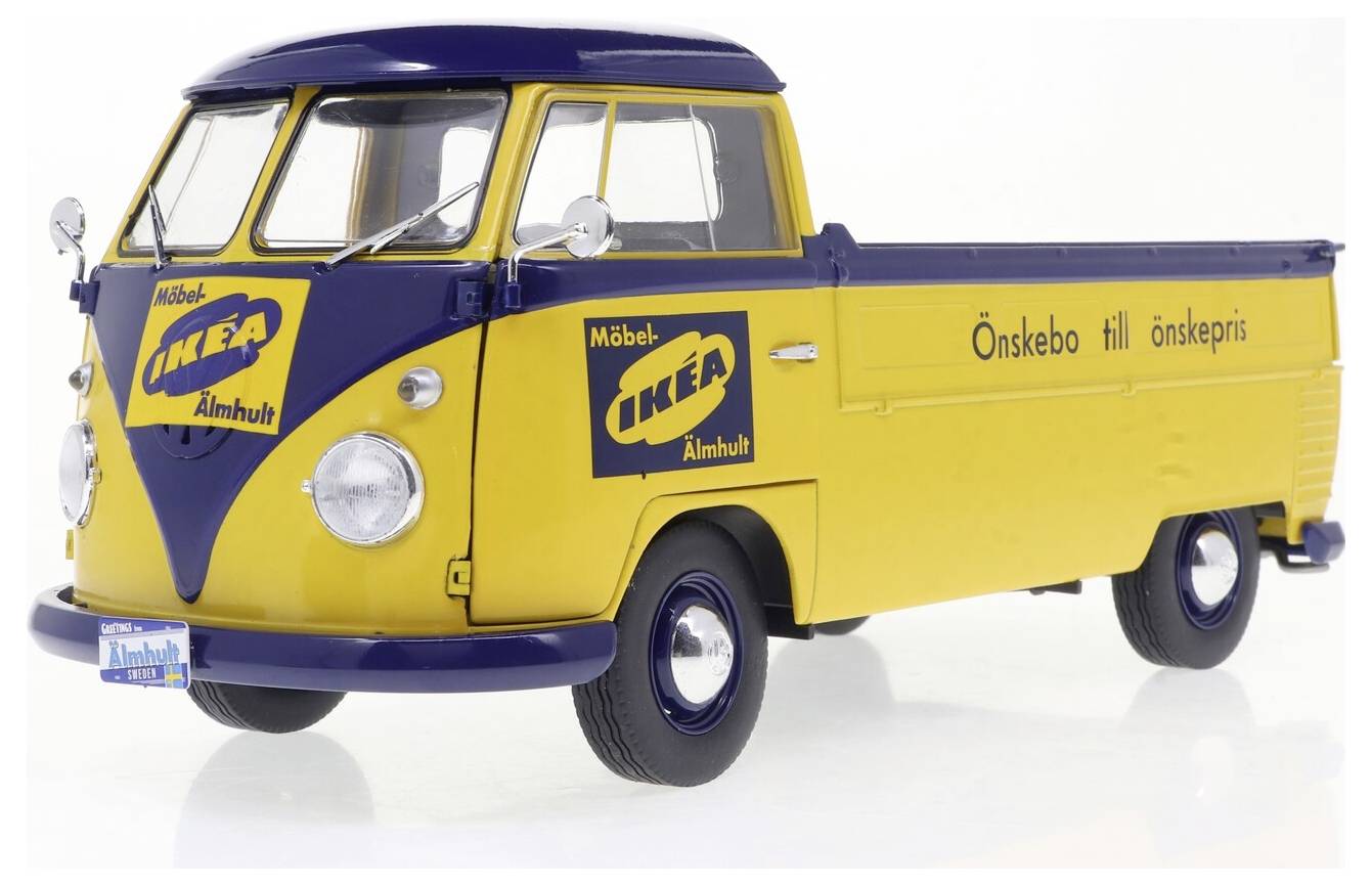 Solido PKW Modell Volkswagen (VW) T1 Pick-up gelb 1950 Fertigmodell PKW Modell