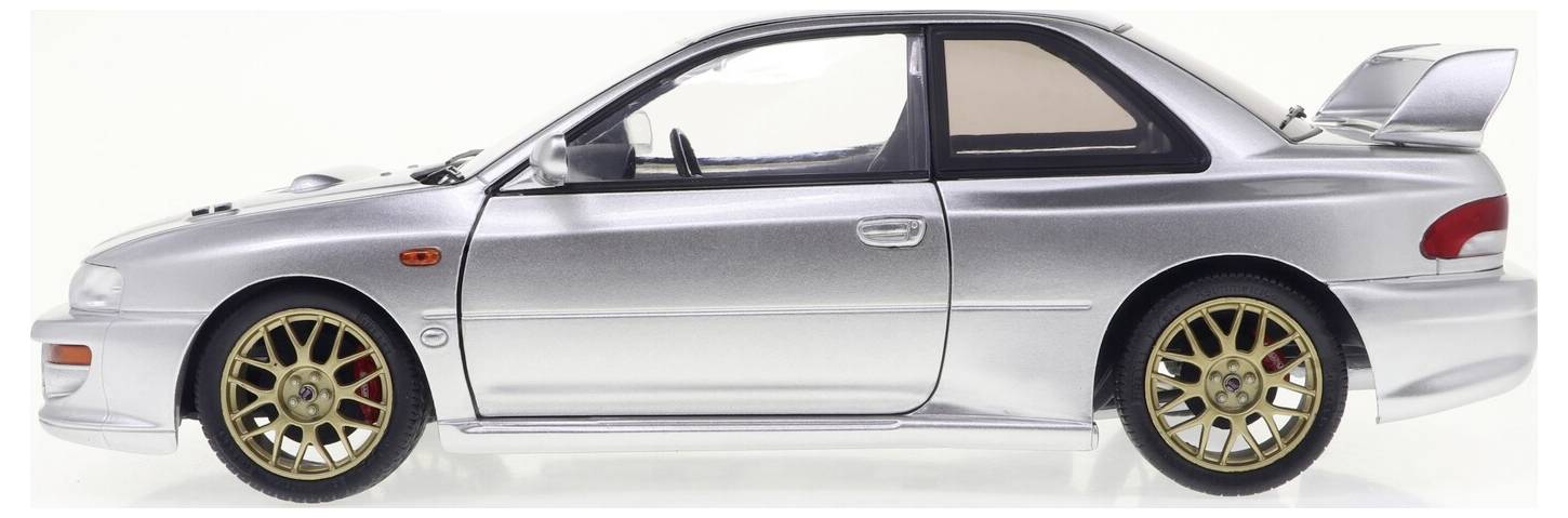 Solido PKW Modell Subaru Impreza 22B silber 1998 Fertigmodell PKW Modell