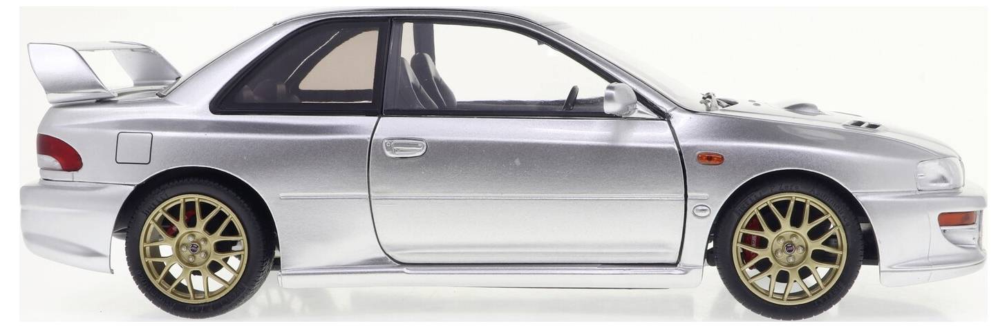Solido PKW Modell Subaru Impreza 22B silber 1998 Fertigmodell PKW Modell