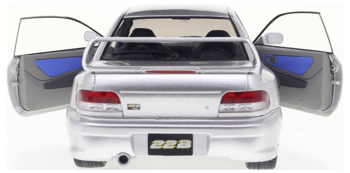 Solido PKW Modell Subaru Impreza 22B silber 1998 Fertigmodell PKW Modell