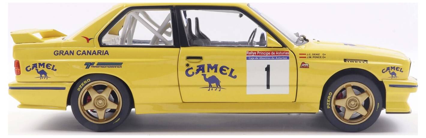 Solido PKW Modell BMW E30 M3 GR.A #1 gelb Fertigmodell PKW Modell