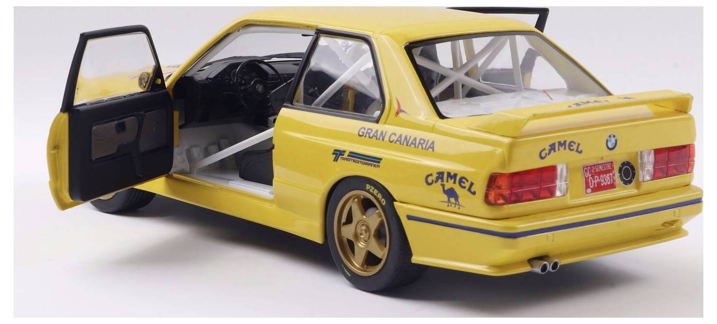Solido PKW Modell BMW E30 M3 GR.A #1 gelb Fertigmodell PKW Modell