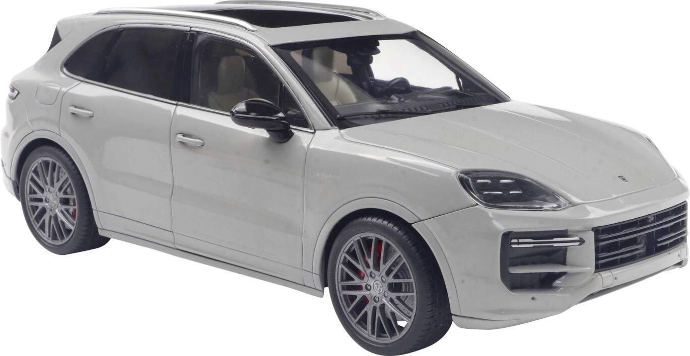 Solido PKW Modell Porsche Cayenne Turbo S Chalk Fertigmodell PKW Modell