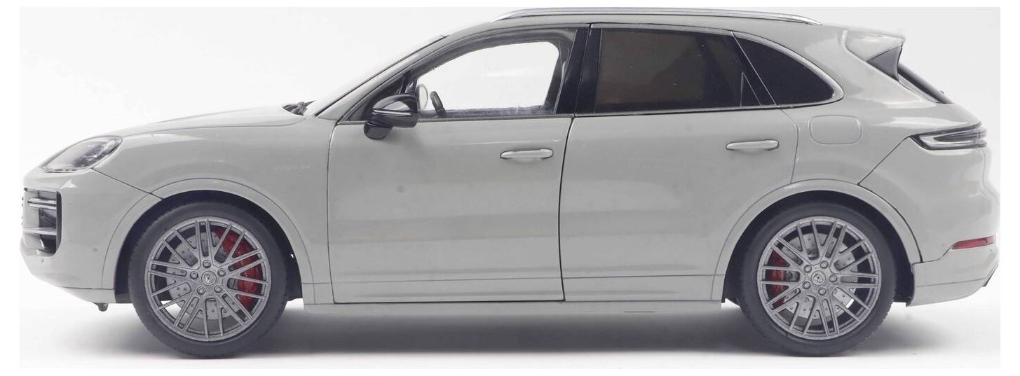 Solido PKW Modell Porsche Cayenne Turbo S Chalk Fertigmodell PKW Modell