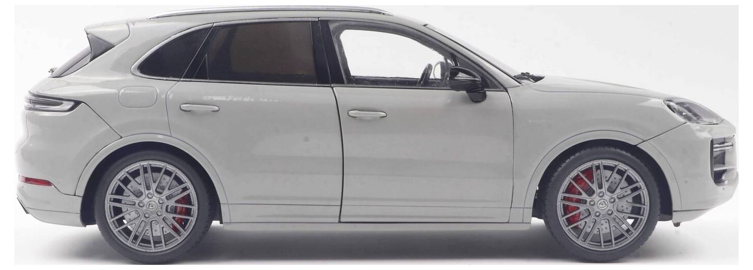 Solido PKW Modell Porsche Cayenne Turbo S Chalk Fertigmodell PKW Modell