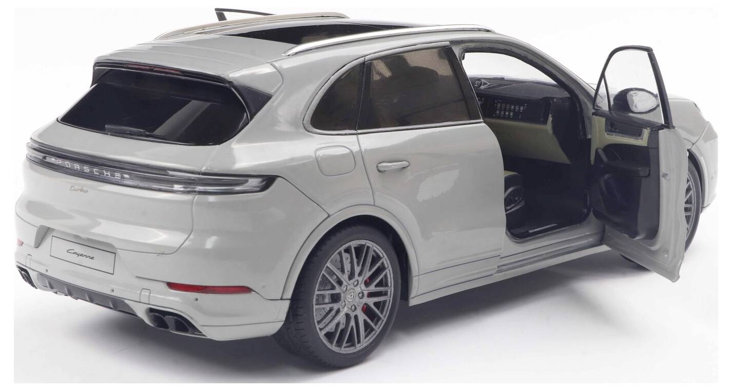 Solido PKW Modell Porsche Cayenne Turbo S Chalk Fertigmodell PKW Modell