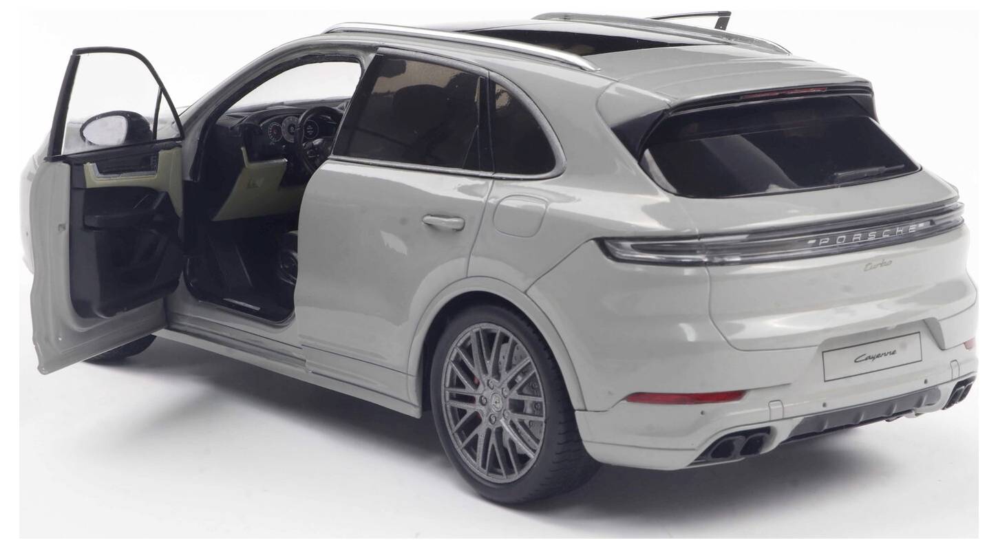 Solido PKW Modell Porsche Cayenne Turbo S Chalk Fertigmodell PKW Modell