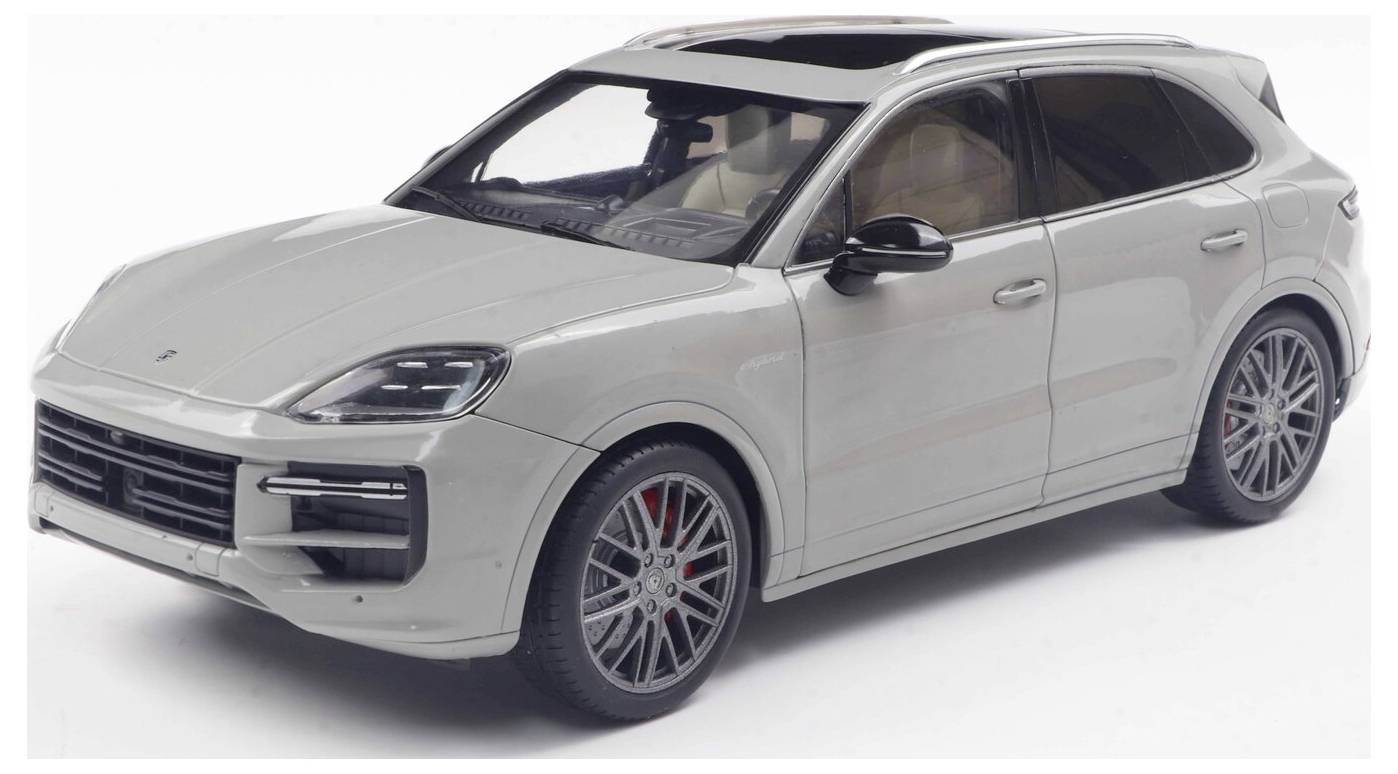 Solido PKW Modell Porsche Cayenne Turbo S Chalk Fertigmodell PKW Modell