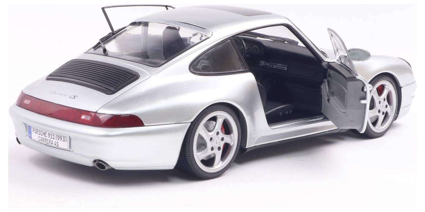 Solido PKW Modell Porsche 911 (993) polar silber Fertigmodell PKW Modell