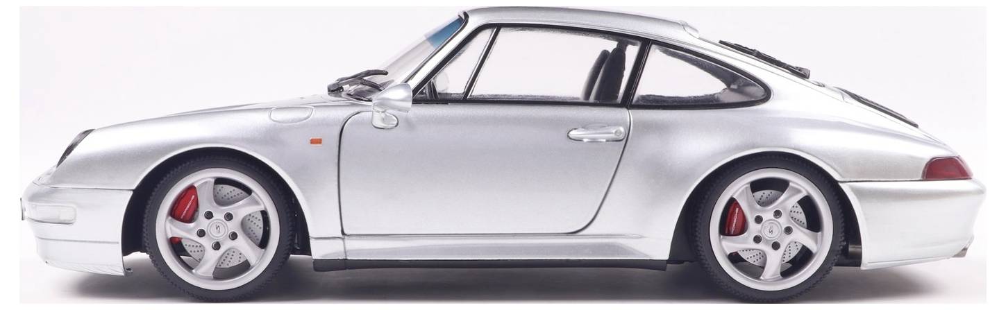 Solido PKW Modell Porsche 911 (993) polar silber Fertigmodell PKW Modell