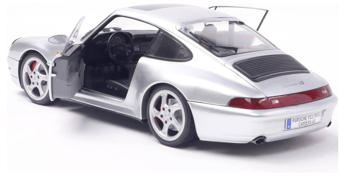 Solido PKW Modell Porsche 911 (993) polar silber Fertigmodell PKW Modell