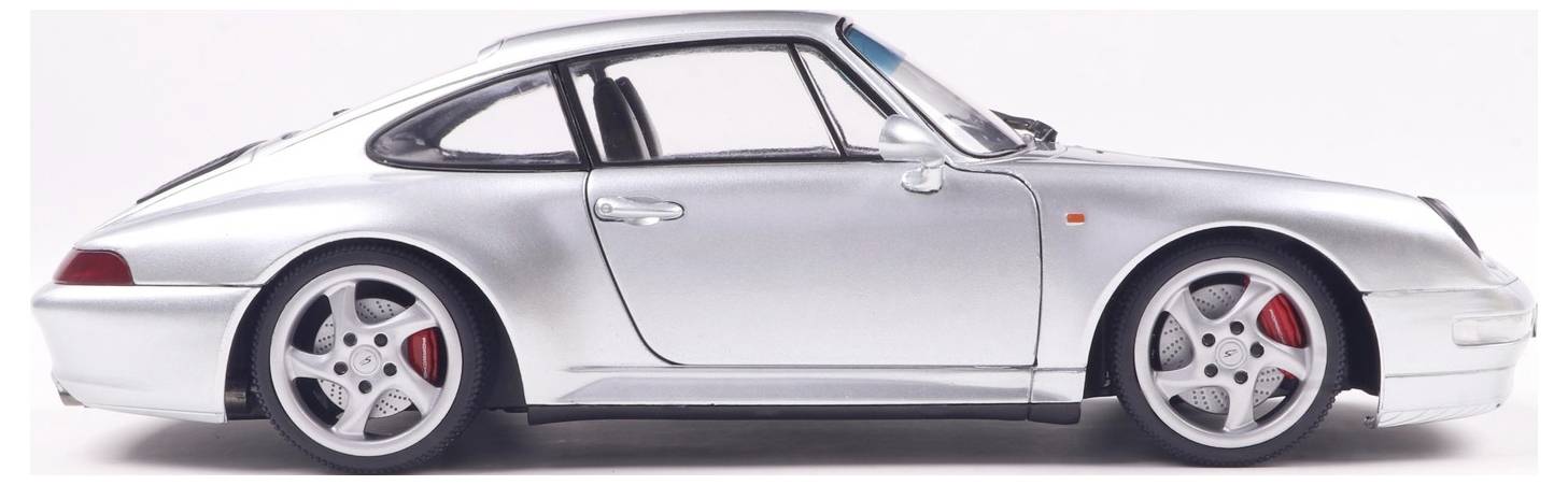 Solido PKW Modell Porsche 911 (993) polar silber Fertigmodell PKW Modell