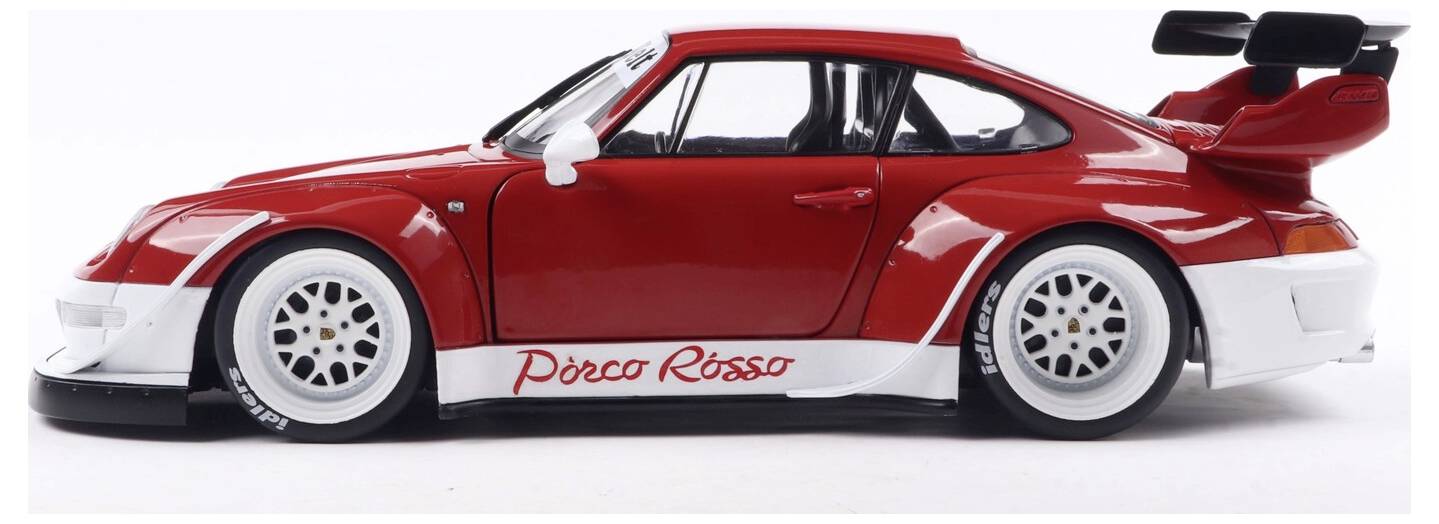 Solido PKW Modell Porsche RWB BODYKIT PORCO ROSSO rot Fertigmodell PKW Modell