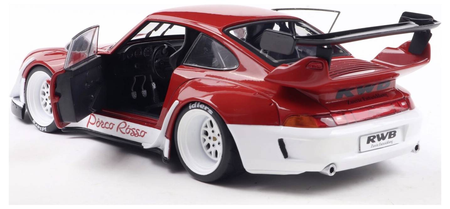 Solido PKW Modell Porsche RWB BODYKIT PORCO ROSSO rot Fertigmodell PKW Modell