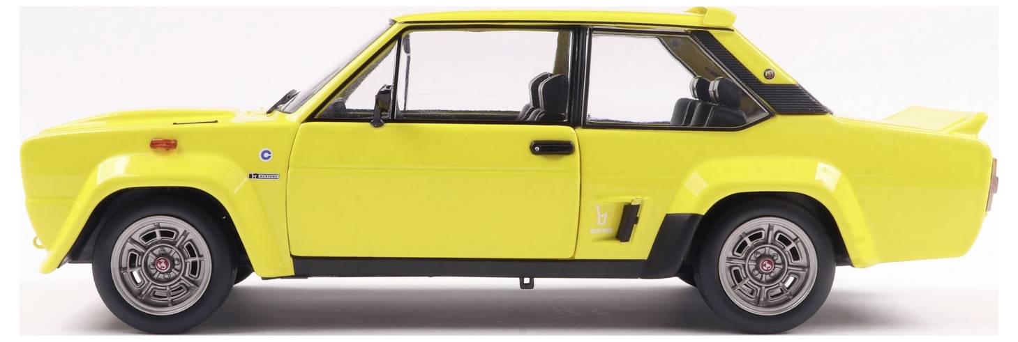 Solido PKW Modell Fiat 131 Abarth 1980 gelb Fertigmodell PKW Modell