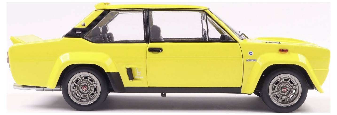 Solido PKW Modell Fiat 131 Abarth 1980 gelb Fertigmodell PKW Modell