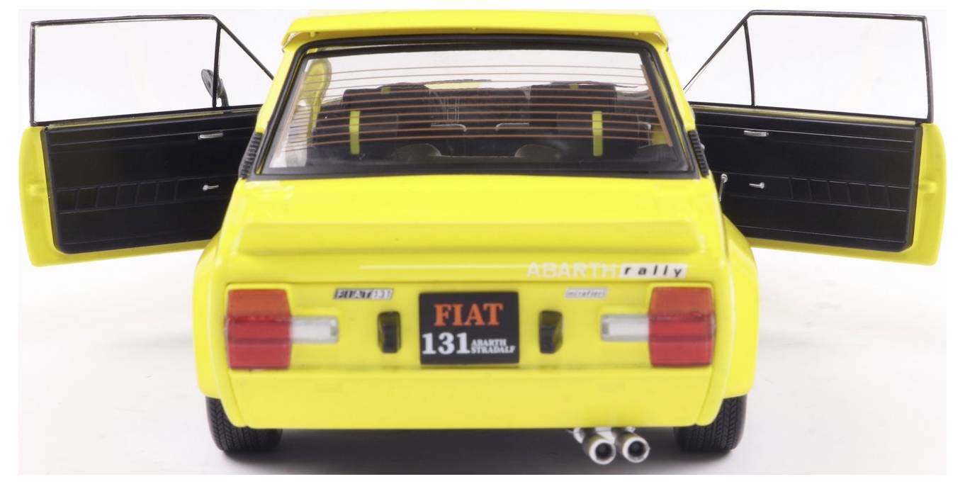 Solido PKW Modell Fiat 131 Abarth 1980 gelb Fertigmodell PKW Modell