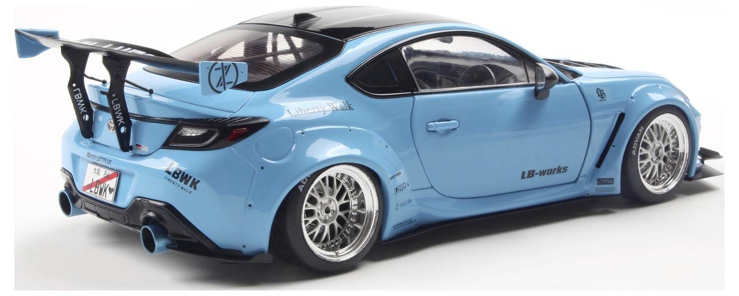 Solido PKW Modell Toyota GR86 LBWK BODY KIT blau Fertigmodell PKW Modell
