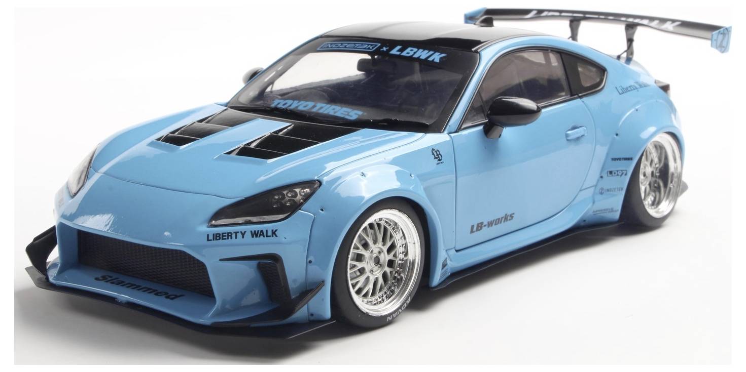 Solido PKW Modell Toyota GR86 LBWK BODY KIT blau Fertigmodell PKW Modell