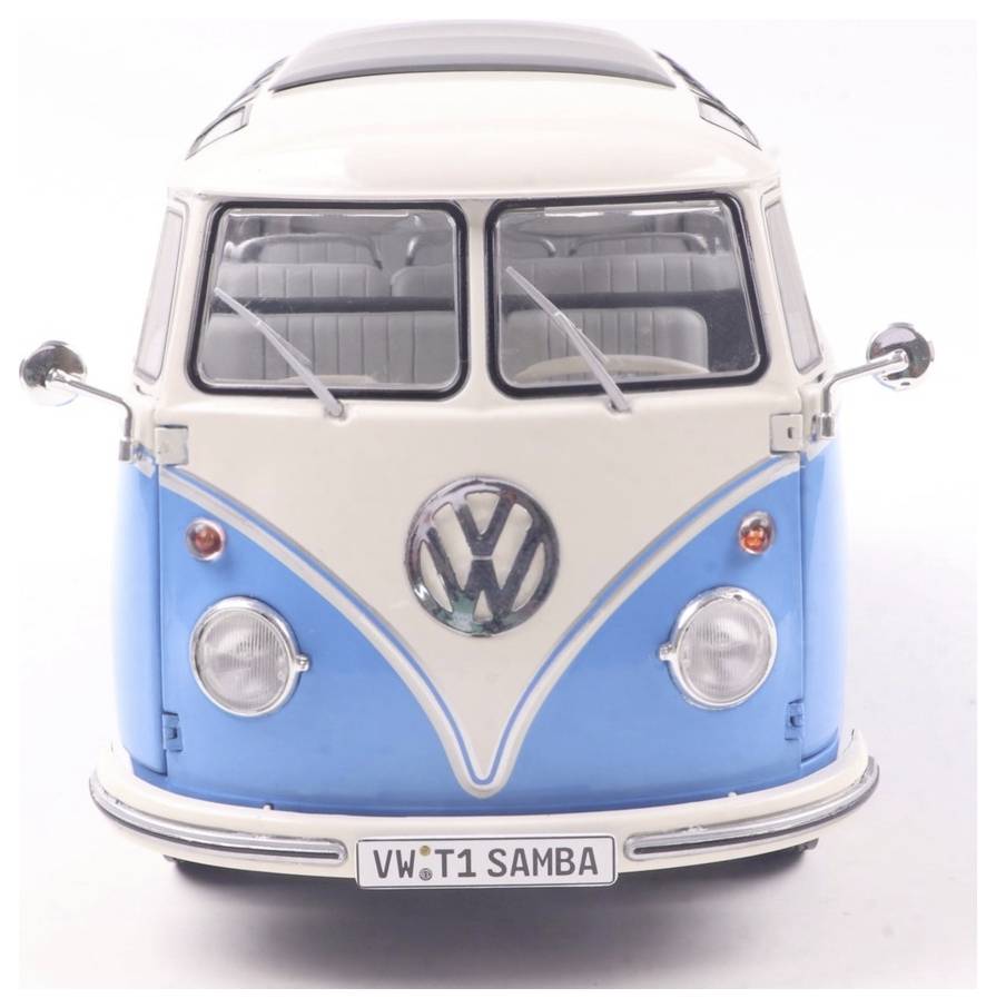 Solido PKW Modell Volkswagen (VW) T1 21 WINDOWS b. blau/weiß Fertigmodell PKW Modell