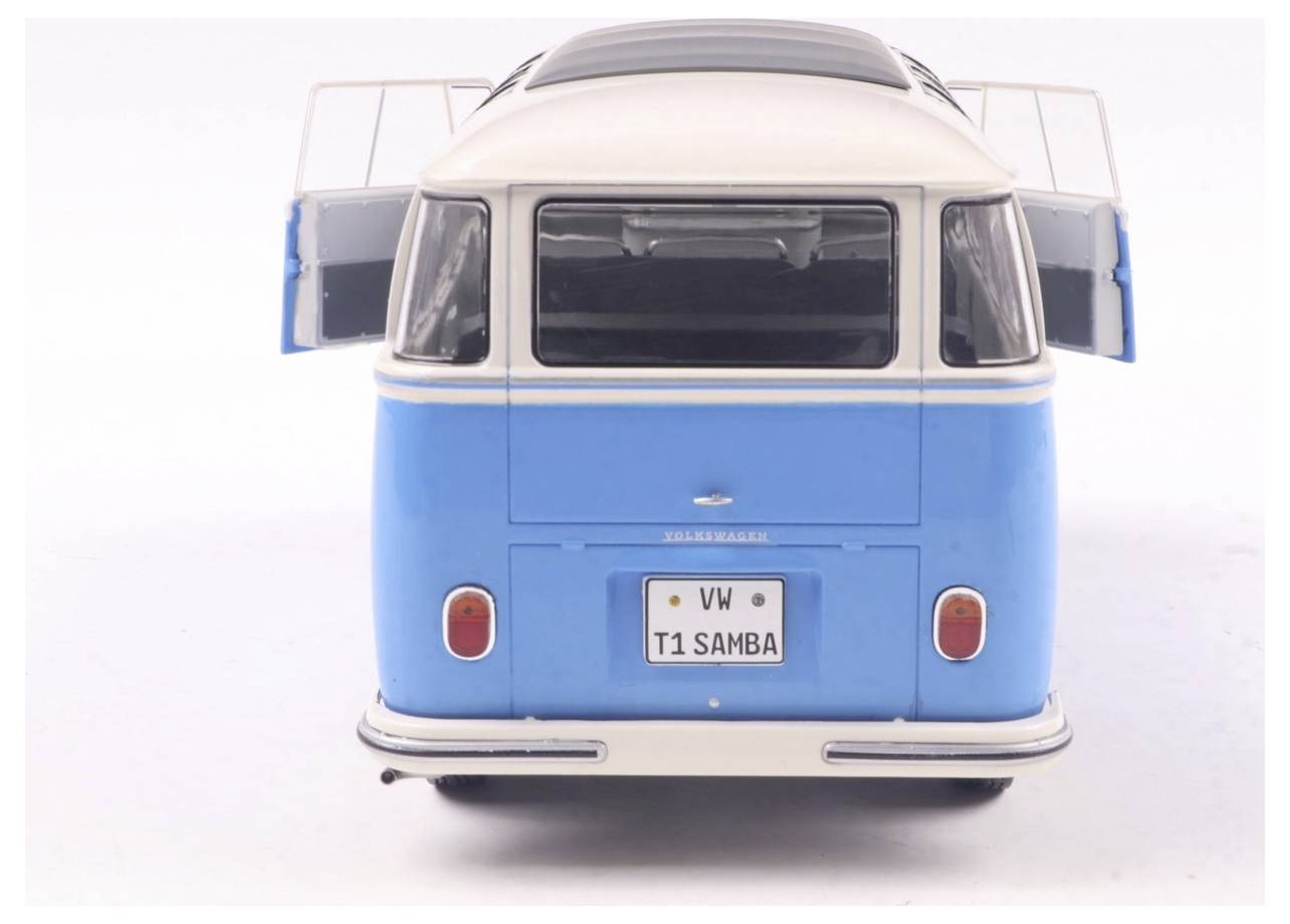 Solido PKW Modell Volkswagen (VW) T1 21 WINDOWS b. blau/weiß Fertigmodell PKW Modell
