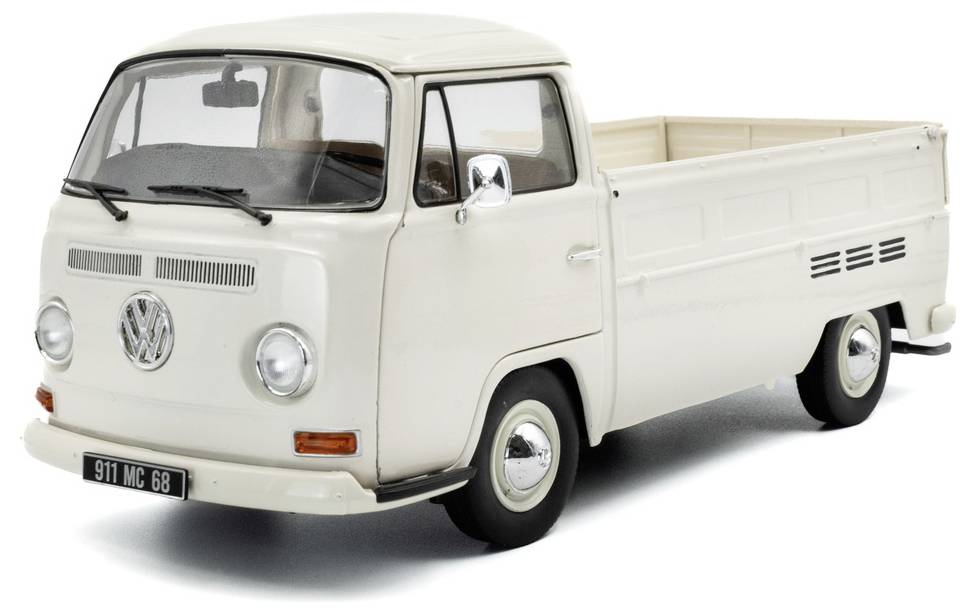 Solido PKW Modell Volkswagen (VW) T2 PICK UP PORSCHE Racing weiß Fertigmodell PKW Modell