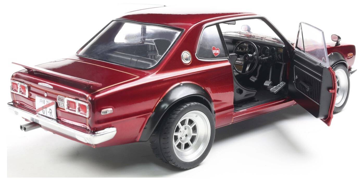 Solido PKW Modell Nissan Skyline (C10) HAKOSUKA rot Fertigmodell PKW Modell