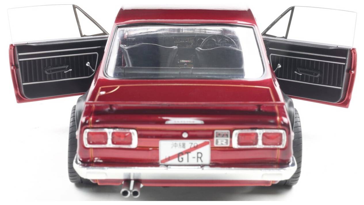 Solido PKW Modell Nissan Skyline (C10) HAKOSUKA rot Fertigmodell PKW Modell