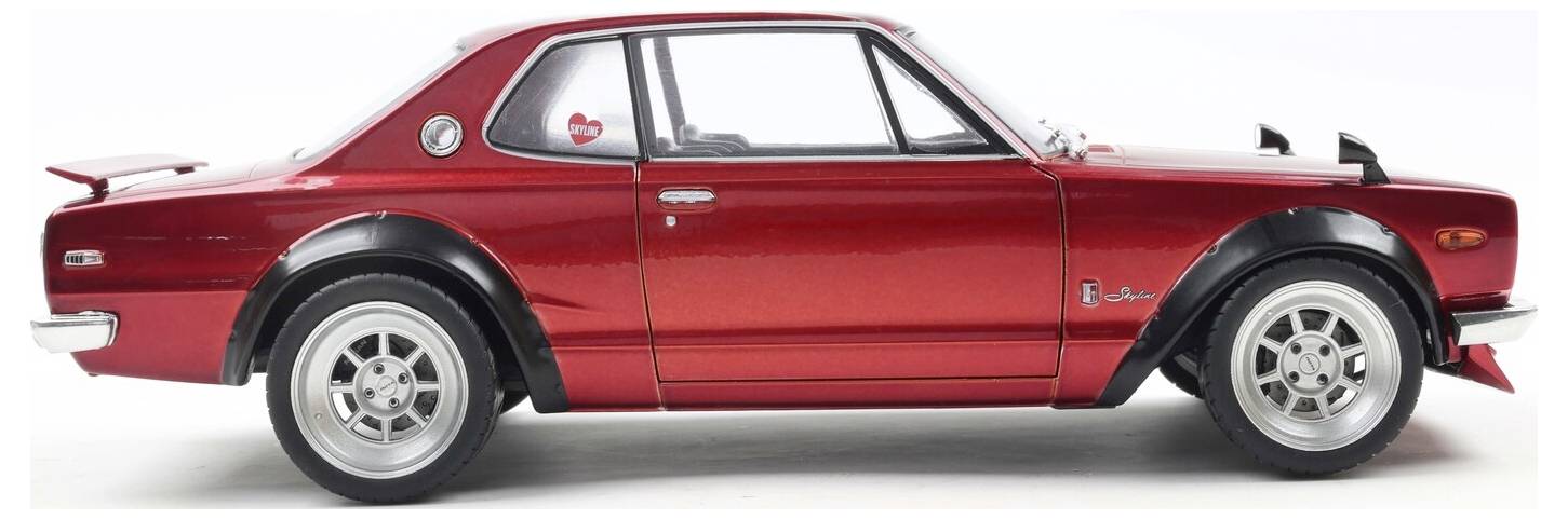 Solido PKW Modell Nissan Skyline (C10) HAKOSUKA rot Fertigmodell PKW Modell