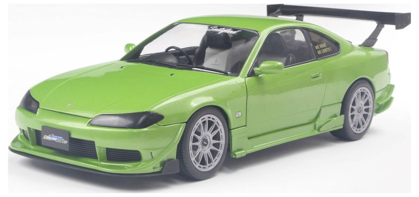 Solido PKW Modell Nissan Silvia S15 SPEC-R AERO grün Fertigmodell PKW Modell
