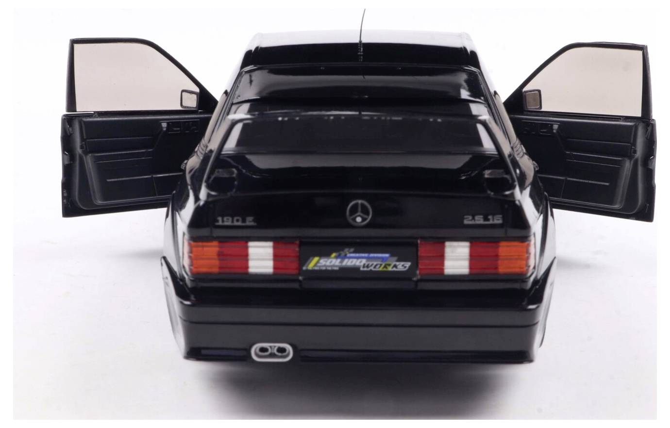 Solido PKW Modell Mercedes Benz 190 (W201) EVO II schwarz Fertigmodell PKW Modell