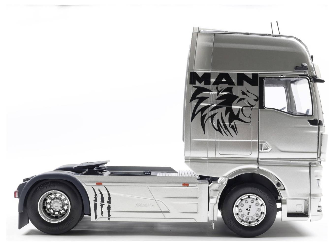 Solido LKW Modell MAN TGX Individual Lion S grau Fertigmodell LKW Modell