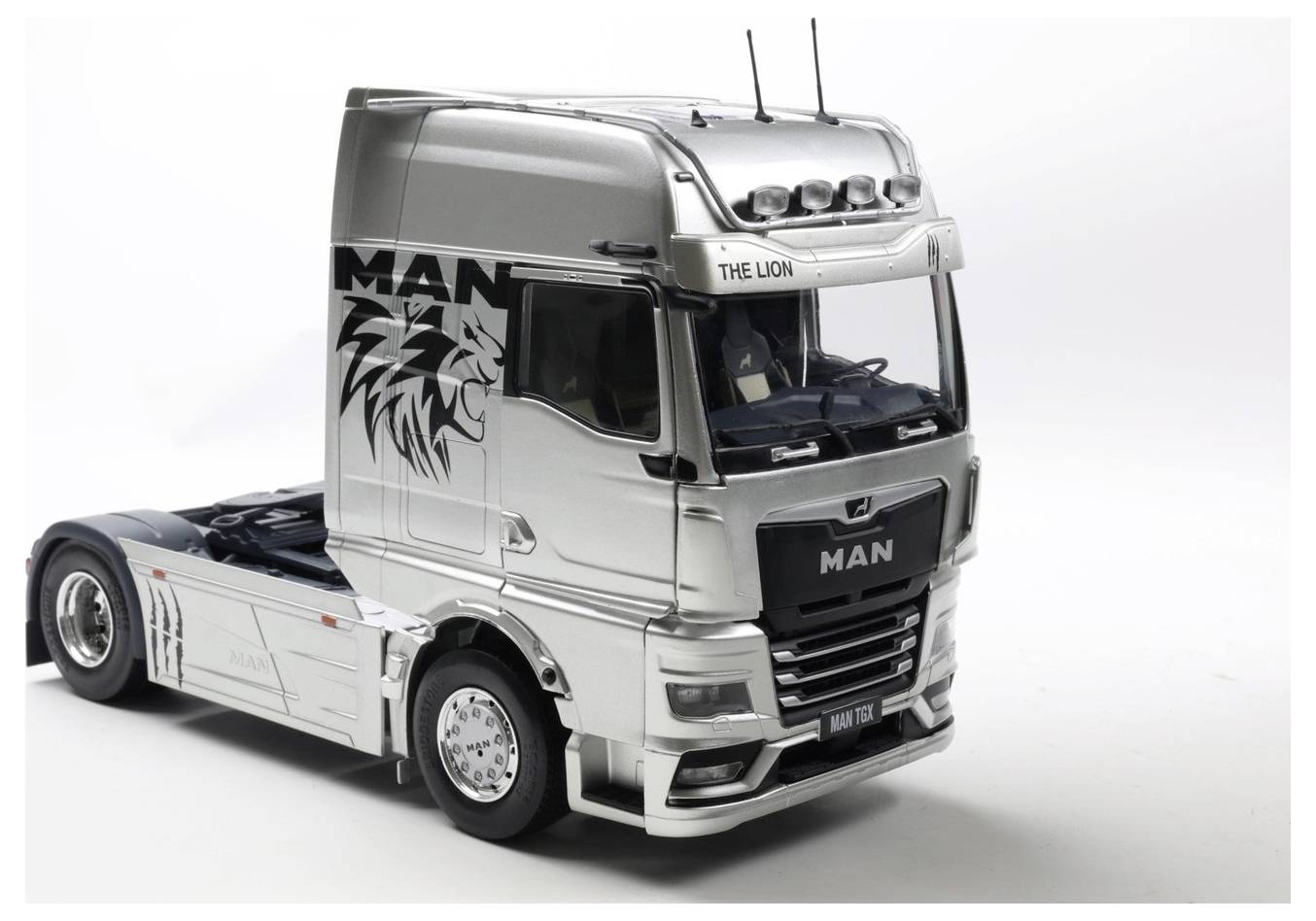 Solido LKW Modell MAN TGX Individual Lion S grau Fertigmodell LKW Modell