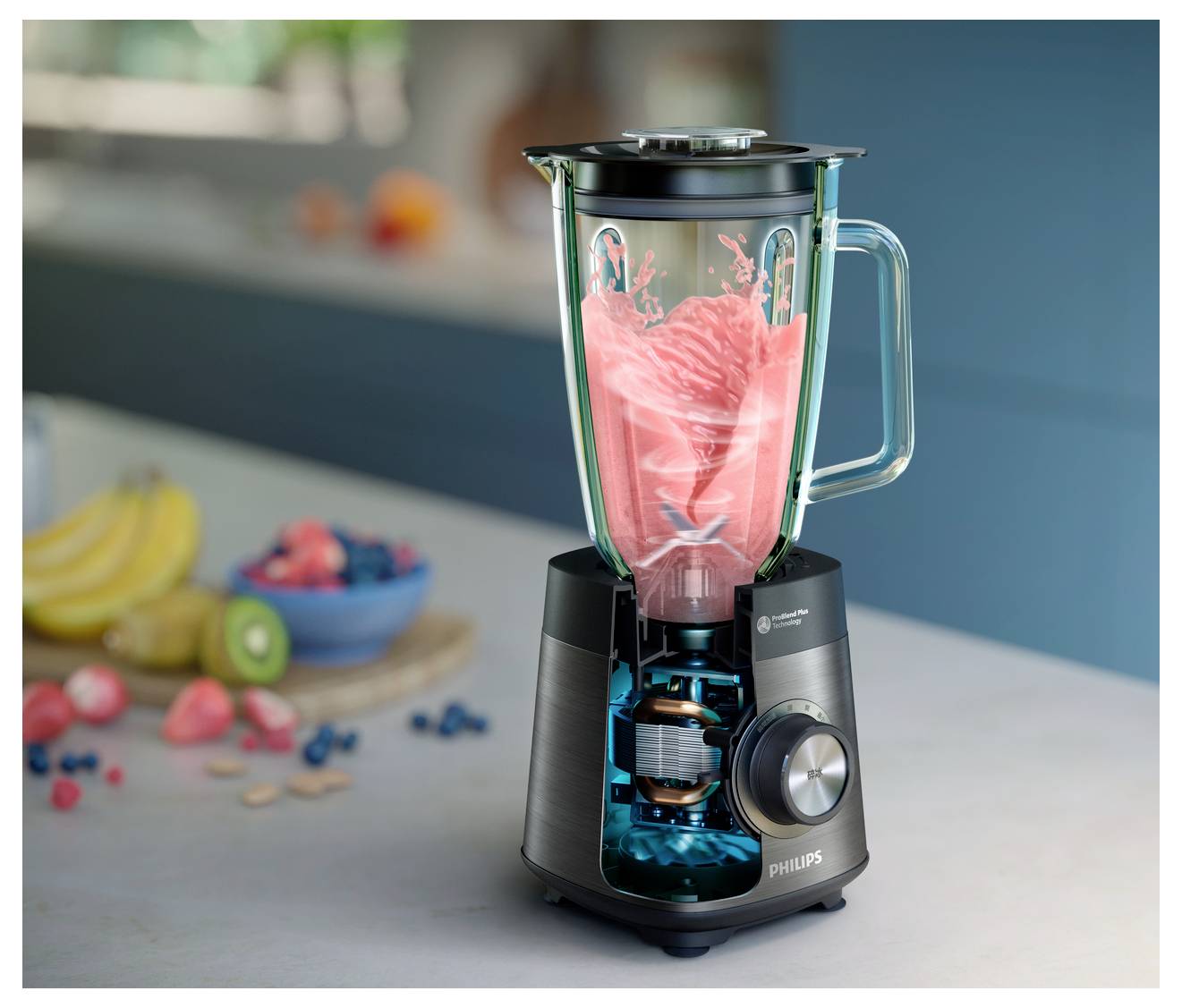 Philips Home Seris 5000 Standmixer 1200W Schwarz