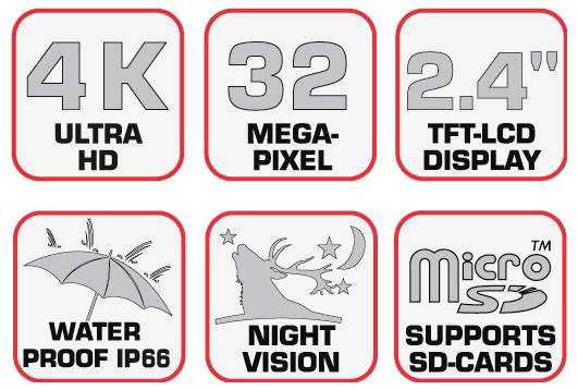 Braun Phototechnik Black800 Wildkamera 32 Megapixel Tonaufzeichnung, Zeitrafferfunktion Schwarz