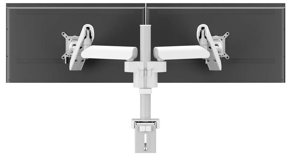 Vogel's Monitor-Tischhalterung MOMO 4237 2 Display(s) 25,4cm (10") - 86,4cm (34") Weiß Höhenverstellbar, Drehbar, Neigbar