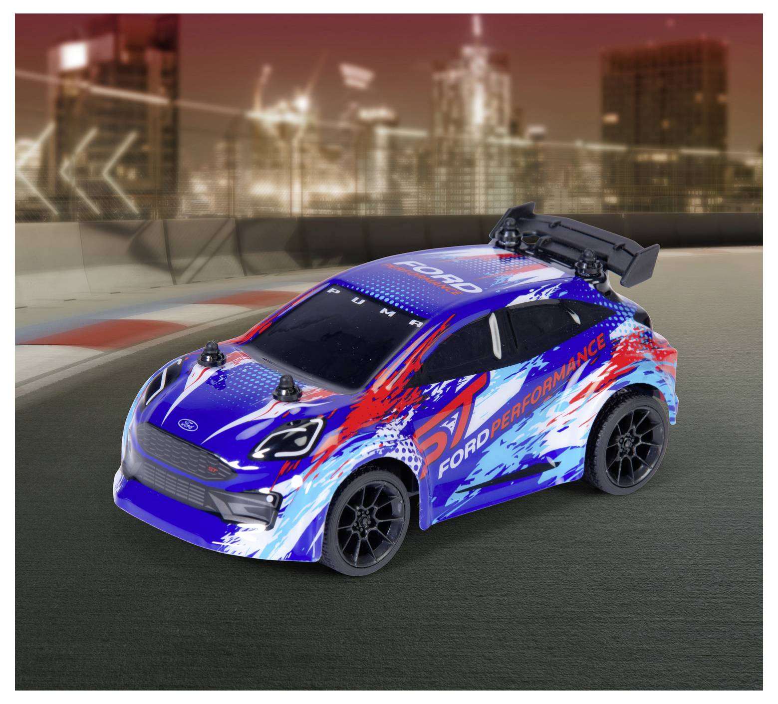 Dickie Toys 201102004 RC Ford Puma ST 1:28 RC Einsteiger Modellauto Elektro Rennwagen