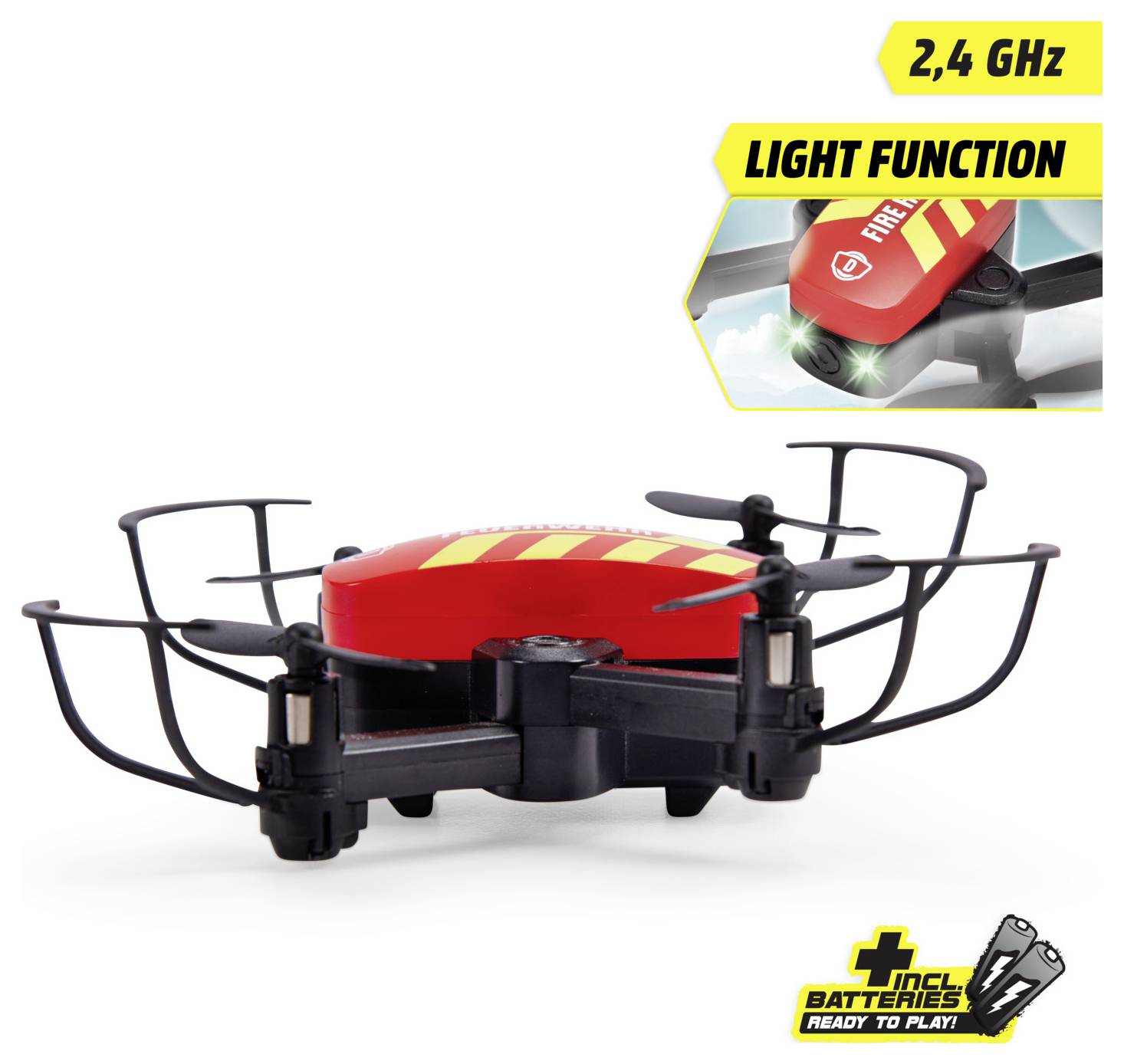 Dickie Toys RC Fire Drone, RTR Quadrocopter RtF Einsteiger