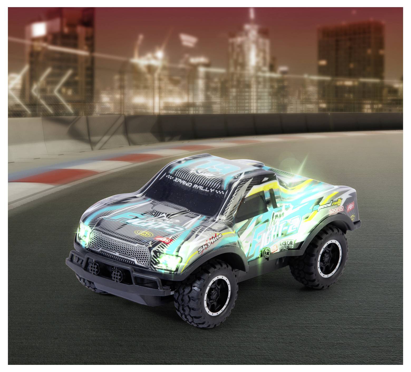 Dickie Toys 201103016 RC Glow Truggy 1:24 RC Einsteiger Modellauto Elektro Truggy