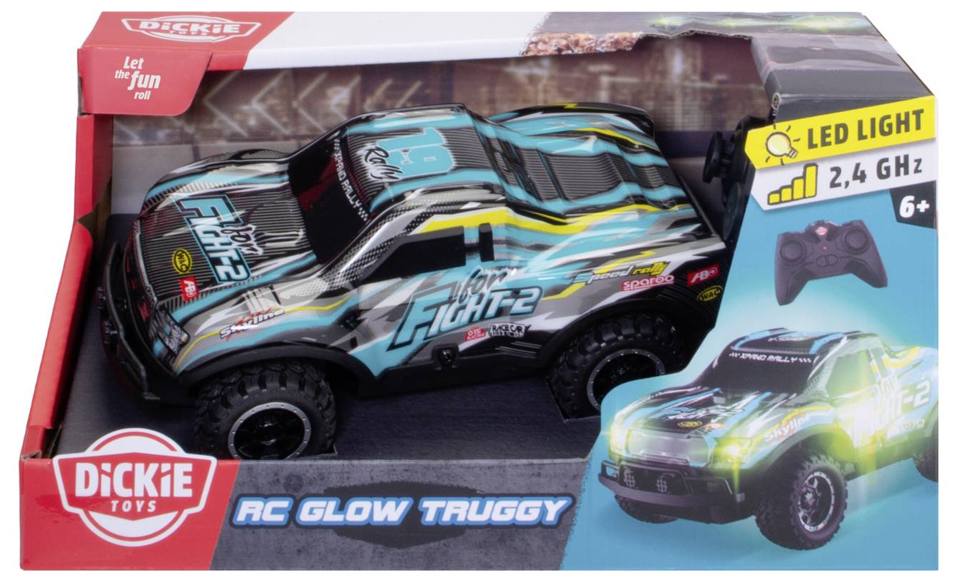 Dickie Toys 201103016 RC Glow Truggy 1:24 RC Einsteiger Modellauto Elektro Truggy