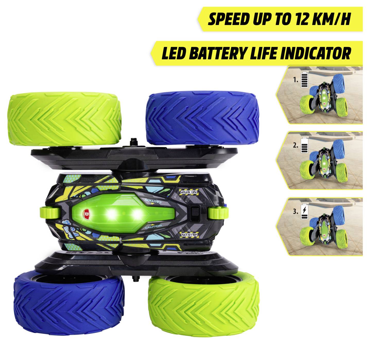 Dickie Toys 201105010 RC Cyber Flip, RTR 1:18 RC Einsteiger Modellauto Elektro