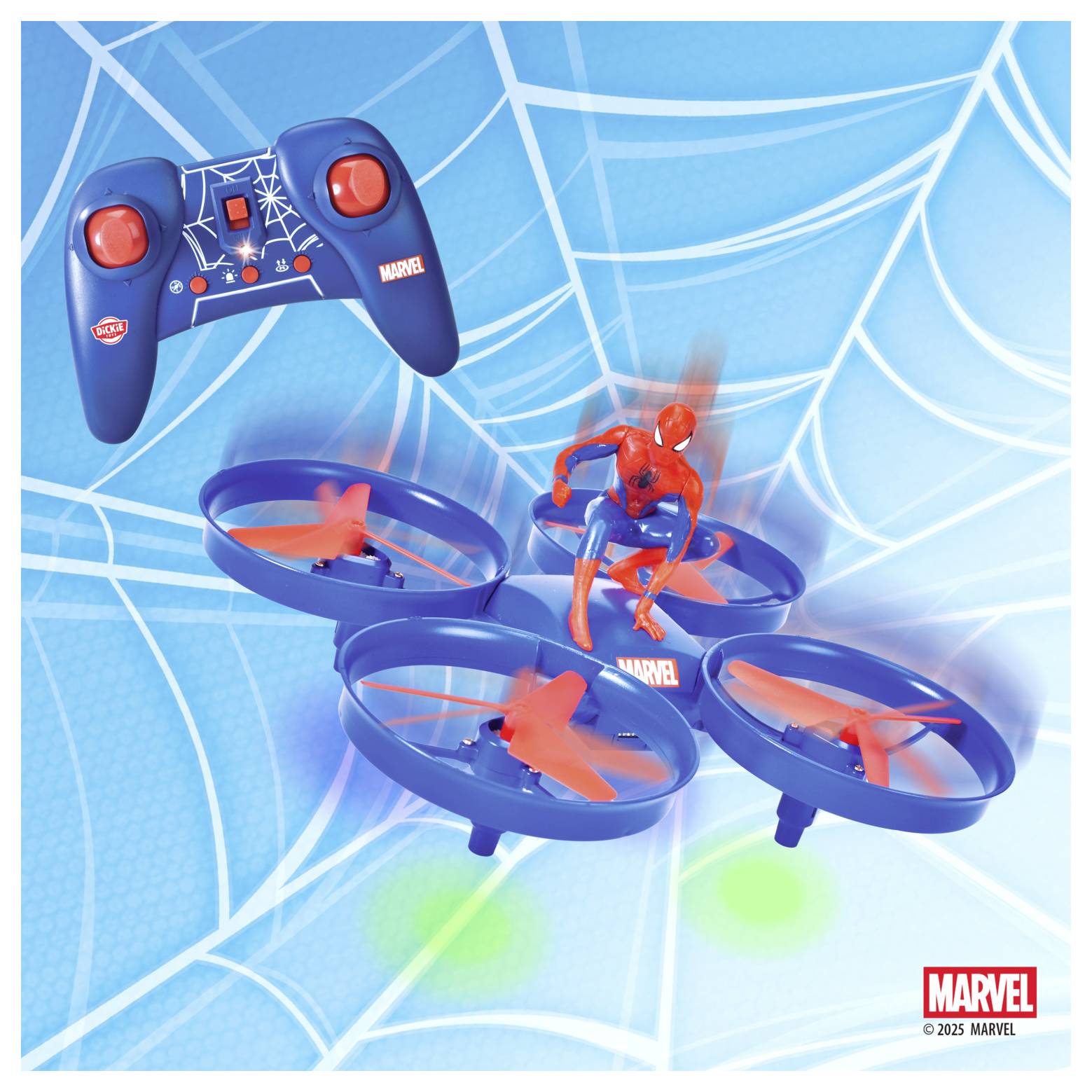 Dickie Toys RC Spider-Man Drone, RTR Quadrocopter RtF