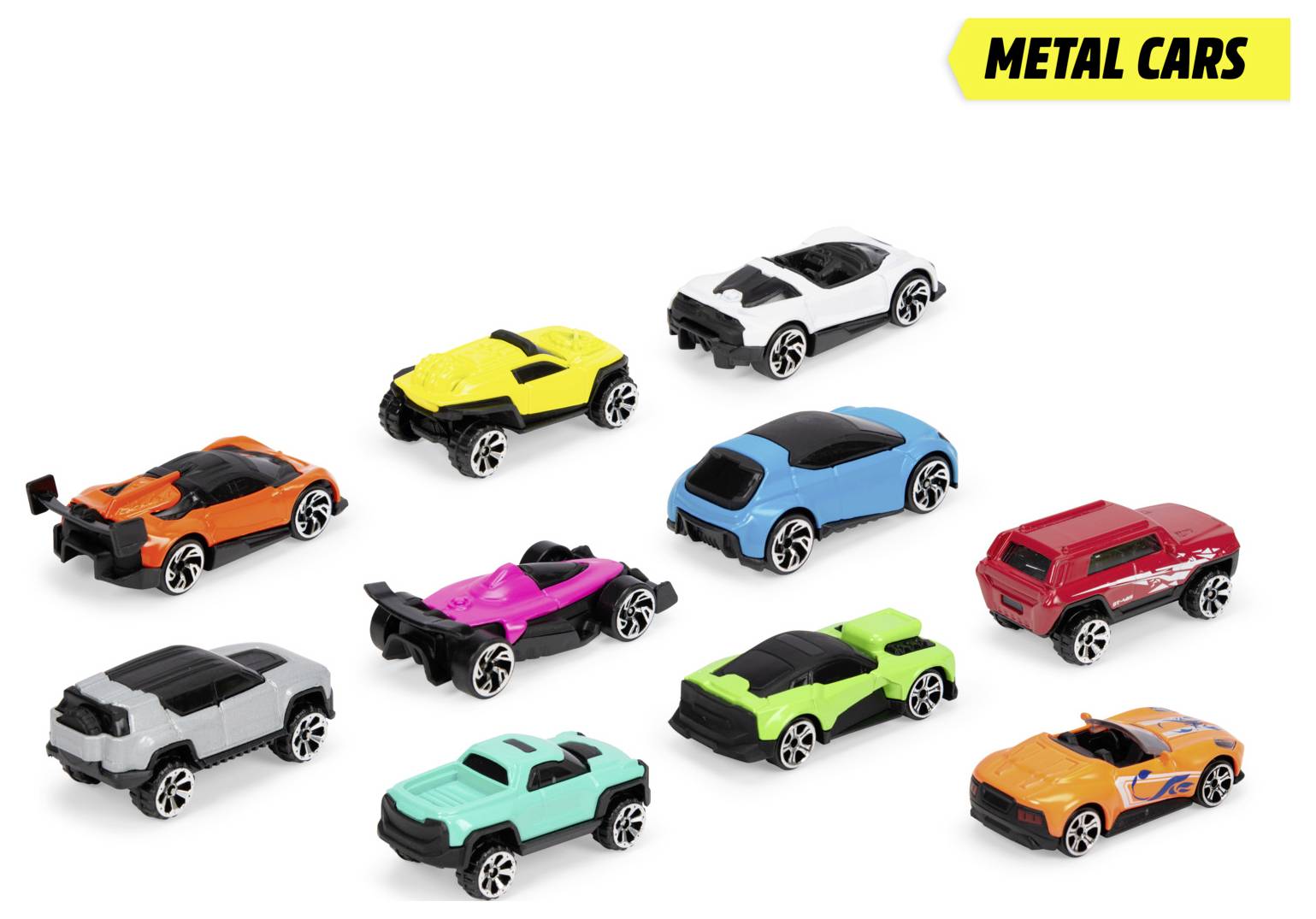 Dickie Toys Die-cast Vehicles 10 Pack Fertigmodell PKW Modell